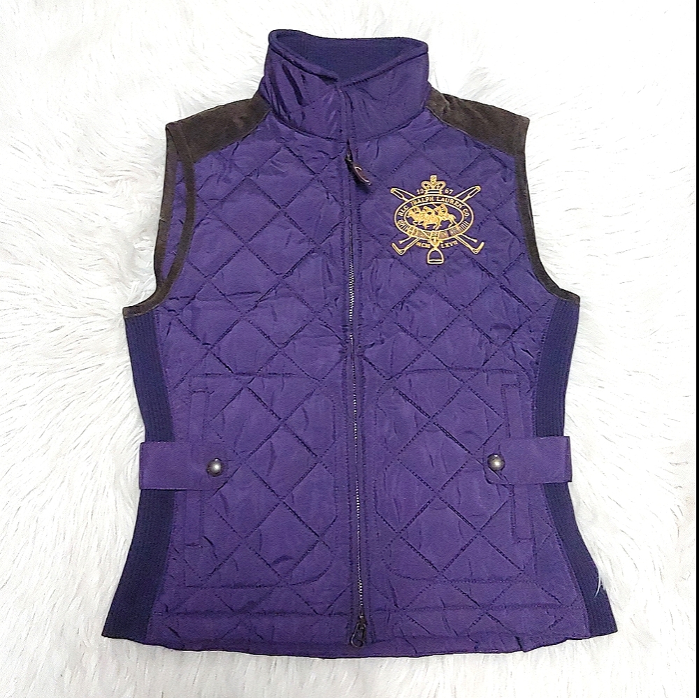 Ralph Lauren Sport Quilted Leather Detailed Vest
